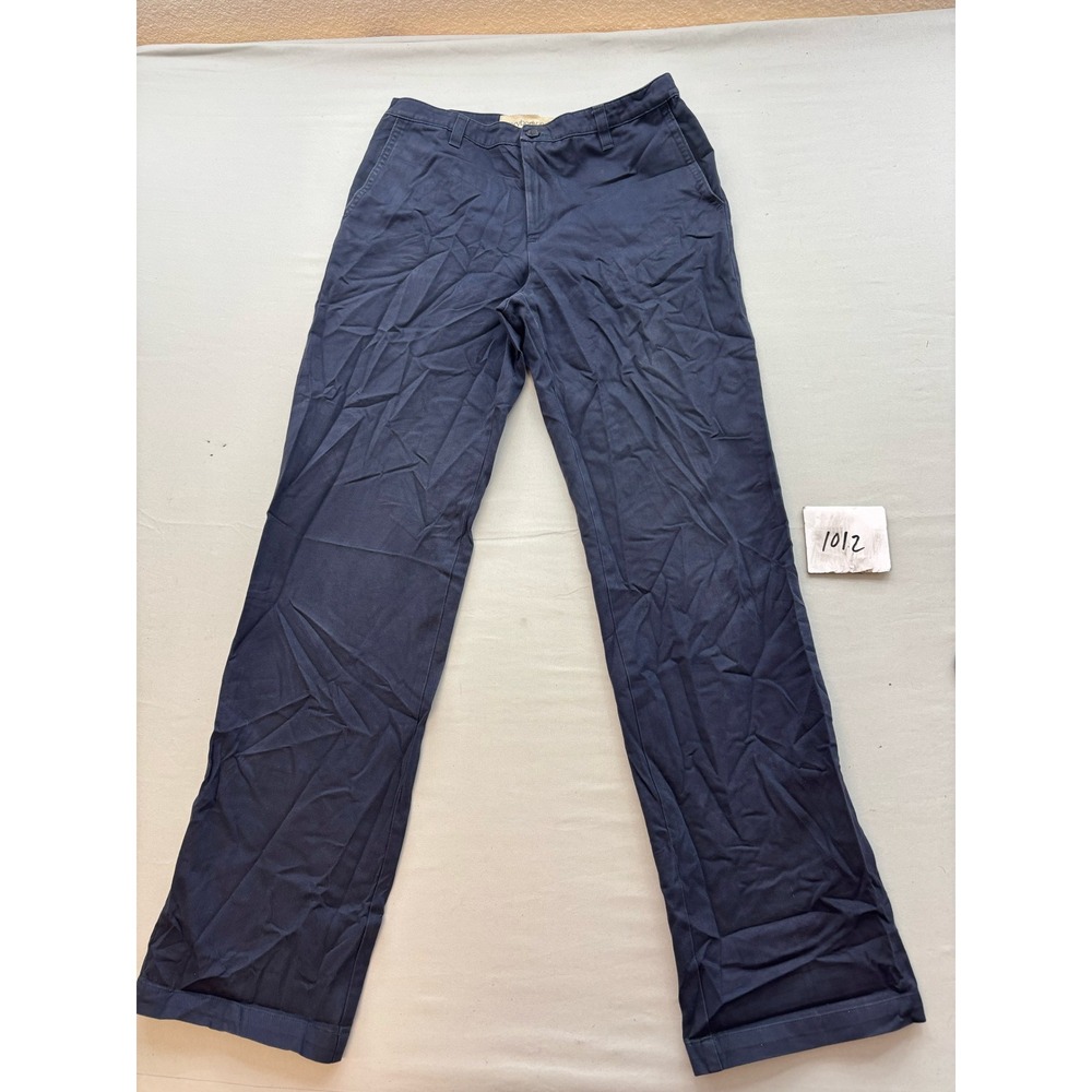 Gap Factory Store Everybody Pant Mens 2L Navy Blue Cotton Chino Straight Leg